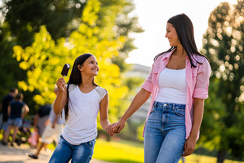 mother-and-daughter-in-park Child Custody Law